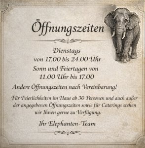 Unsere �ffnungszeiten